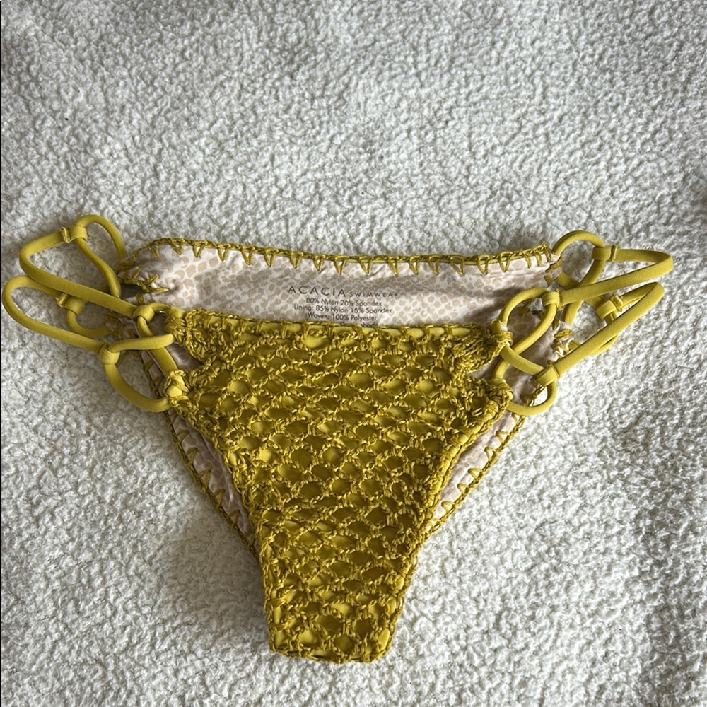 Acacia Swimwear Yellow Bikini Bottom